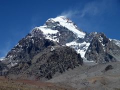 23 Aconcagua East Face From The Relinchos Valley As The Trek From Casa de Piedra Nears Plaza Argentina Base Camp